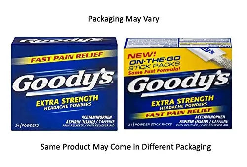 Goody's Extra Strength Powders | Fast Pain Relief | Aspirin & Caffeine | 24 Count Goody'sBuy Supplements Australia