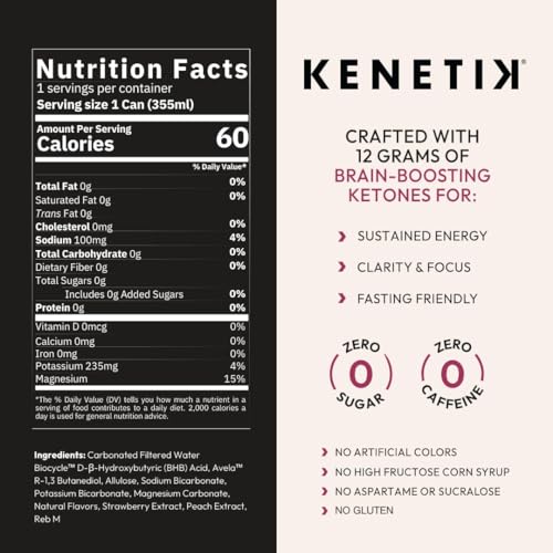 KENETIK Ketones Drink, Caffeine & Sugar Free, Keto Friendly Drinkable Ketones for Clean KenetikBuy Supplements Australia