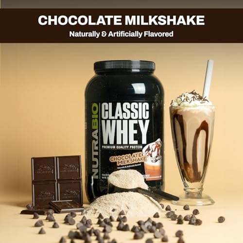 NutraBio Classic Whey Protein Powder- Full-Spectrum Amino Acid Profile - No Fillers NutraBioBuy Supplements Australia
