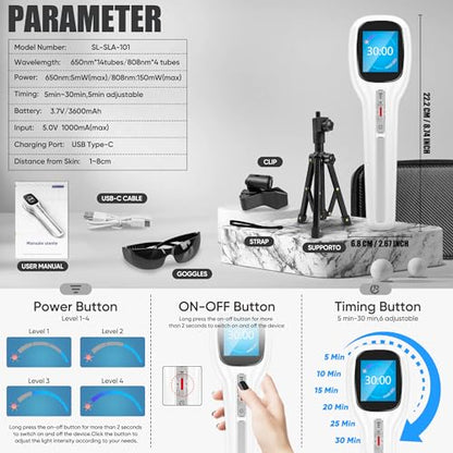 Body/Pet Red Light Device, Four Modes and Timing Settings - Handheld and Portable to Treat Body Pain ZagMufeBuy Supplements Australia