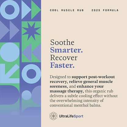 Ultra Life Sport – Premium Cooling Muscle Rub – Vegan Topical Balm with Peppermint & Bergamot – Organic, Non-GMO, Water-Based Formula – Clean Botanical Ingredients Ultra Life SportBuy Supplements Australia
