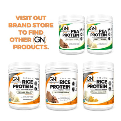 Growing Naturals | Vanilla Rice Powder 15g Plant Protein | 2.8G BCAA, Low-Carb Growing NaturalsBuy Supplements Australia