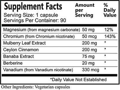 Daily Maunfacturing Carbo-Care™ (Magnesium, Chromium, Mulberry Leaf Extract, Ceylon Daily ManufacturingBuy Supplements Australia