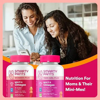 SmartyPants Mother & Daughter Daily Nutrition Bundle: Women’s + Teen Girl Multivitamin Gummies with Omega-3, Biotin, Vitamins D3, B12, A SmartyPantsBuy Supplements Australia