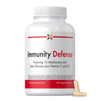 Stop Aging Now - Immune Support - with Vitamin C, Vitamin D3 and Mushroom Complex - 60 Vegetarian Capsules Stop Aging NowBuy Supplements Australia