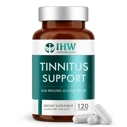 IHW Tinnitus Relief for Ringing Ears, 1200mg Tinnitus Relief Supplement, 120 Capsules, with Vitamin B Complex & C, Reduces Ringing in Ears, Promotes Hearing Wellness & Comfort IHWBuy Supplements Australia