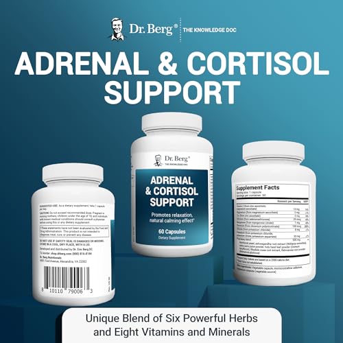 Dr. Berg Adrenal & Cortisol Capsules - Adrenal Supplement & Cortisol Manager - Mood Dr. Berg NutritionalsBuy Supplements Australia