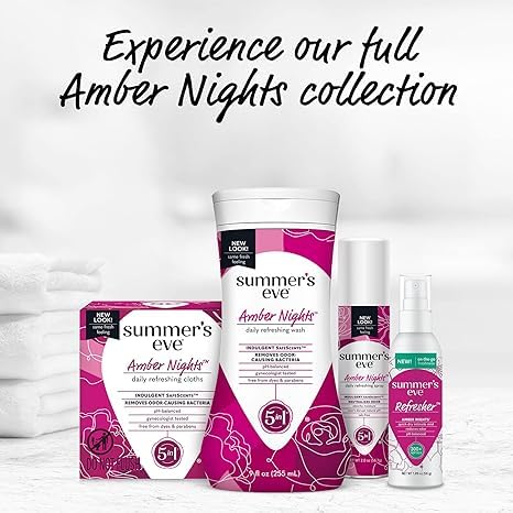 Summer's Eve Refresher Mist, Feminine Spray Reduces Odor, Amber Nights, Body Spray for Women Summer's EveBuy Supplements Australia