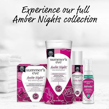 Summer's Eve Refresher Mist, Feminine Spray Reduces Odor, Amber Nights, Body Spray for Women Summer's EveBuy Supplements Australia
