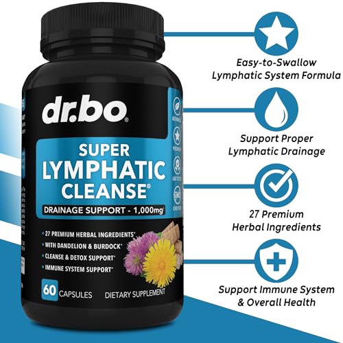 Lymphatic Support Herbal Supplement with Echinacea & Ginger - For Lymph Drainage & Detox DR. BOBuy Supplements Australia