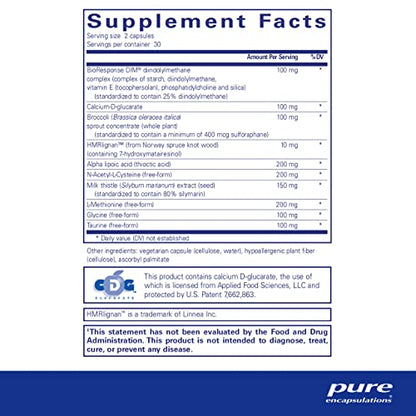 Pure Encapsulations DIM Detox | Supplement Support for Detoxification and Cellular Pure EncapsulationsBuy Supplements Australia