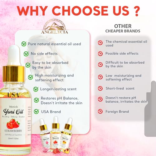MERICH Natural Yoni Oil | Feminine Yoni Detox Oil | Naturally Scented Vaginal Oil | Restores pH Balance ANGELYCIABuy Supplements Australia