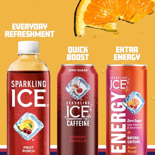 Sparkling Ice, Fruit Punch Sparkling Water, Zero Sugar Flavored Water, with Vitamins Sparkling ICEBuy Supplements Australia