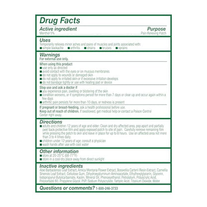 Biofreeze Menthol Pain Relieving Patches (5 Patches Per Box) Up To 8 Hours Of Pain Relief From Sore Muscles, Arthritis, Backaches, Spains, Bruises, Strains And Joint Pain (Package May Vary) BiofreezeBuy Supplements Australia