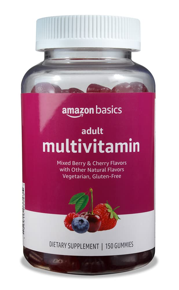 Amazon Basics Adult Multivitamin, 150 Gummies, 75-Day Supply, Mixed Berry Amazon BasicsBuy Supplements Australia