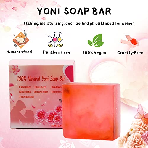 Yoni Soap Bars Vaginal Wash & Natural Yoni Oil Set Of 3, Ph Balance Eliminates Odor for Women WovarkieBuy Supplements Australia