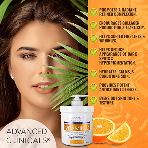 Advanced Clinicals Vitamin C Face & Body Cream Moisturizing Skin Care Lotion, Anti Advanced ClinicalsBuy Supplements Australia