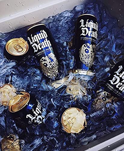 Liquid Death Sparkling Mountain Water, 16.9 oz Tallboys (18-Pack) Liquid DeathBuy Supplements Australia