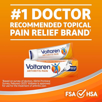 Voltaren Arthritis Pain Gel for Powerful Topical Arthritis Pain Relief with Diclofenac - NEW Easy Open Cap - 100 g x 2 VoltarenBuy Supplements Australia