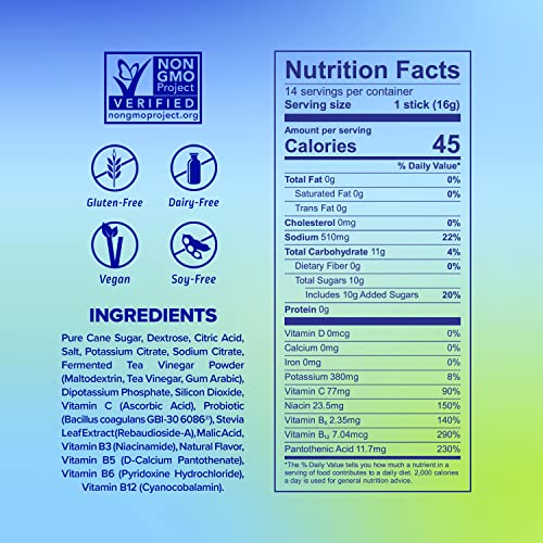 Liquid I.V. Hydration Multiplier + Probiotic Kombucha - Tart Green Apple - Hydration Powder Liquid I.V.Buy Supplements Australia