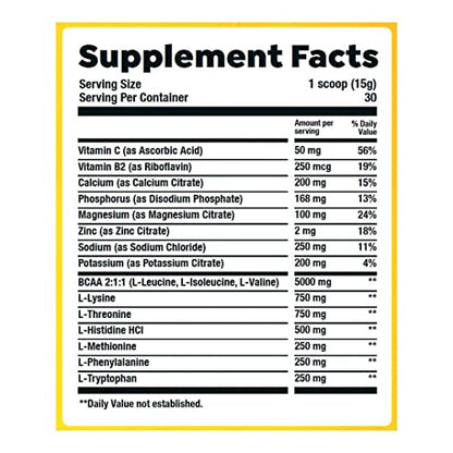 HTLT Supps Perilyte | EAA + BCAA + Electrolytes, 1 LB, 30 Servings (Tropical Fruit Punch) HTLT SuppsBuy Supplements Australia