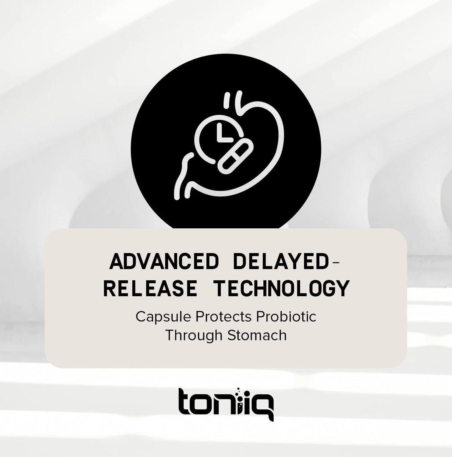 Toniiq 200 Billion CFU Probiotic Supplement 30 Verified Third-Party Tested Strains - Fully Shelf-Stable Probiotics Formula