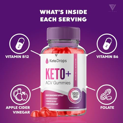(5 Pack) Keto Drops ACV Gummies, Ketodrops Keto ACV Gummies Advanced Weight Loss FyvusBuy Supplements Australia