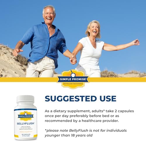 Simple Promise - BellyFlush - Detox and Colon Cleanse - Supports Digestive Health, 60 Capsules Simple PromiseBuy Supplements Australia