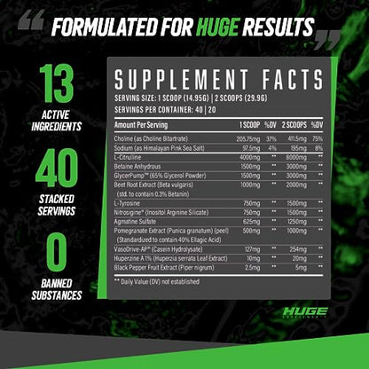 Huge Supplements Pump Serum, Stim Free Pre Workout and Nitric Oxide Booster to Enhance Huge SupplementsBuy Supplements Australia