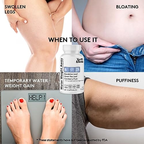 Water Weight Pills for Thin Waistline Belly Bloating Swelling & Temporary Water Retention Youth & TonicBuy Supplements Australia