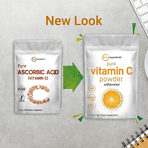 Micro Ingredients Pure Vitamin C Crystal Powder (Water Soluble Vitamin C 1000mg Micro IngredientsBuy Supplements Australia