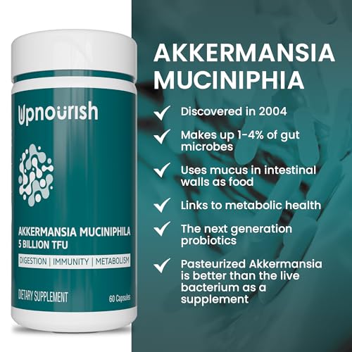 Akkermansia Muciniphila Probiotics for Digestive Health - 5 Billion TFU Akkermansia Probiotic UpNourishBuy Supplements Australia