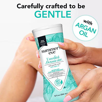 Summer's Eve Essential Botanicals Gentle Wash with Argan Oil, Removes Odor, pH balanced, 12 fl oz Summer's EveBuy Supplements Australia