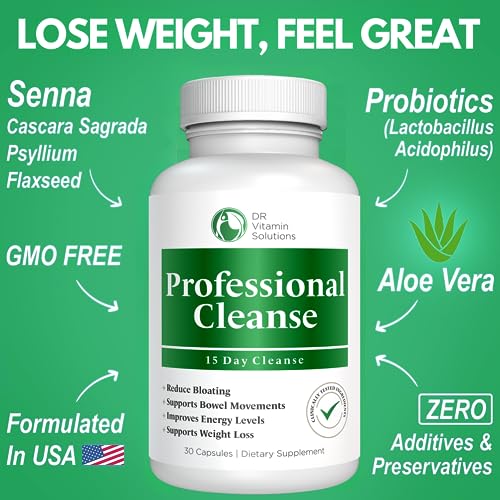 Professional Detox Cleanse for Weight Loss and Belly Fat, 15 Day Colon Cleanse, Body Detox DR VITAMIN SOLUTIONSBuy Supplements Australia