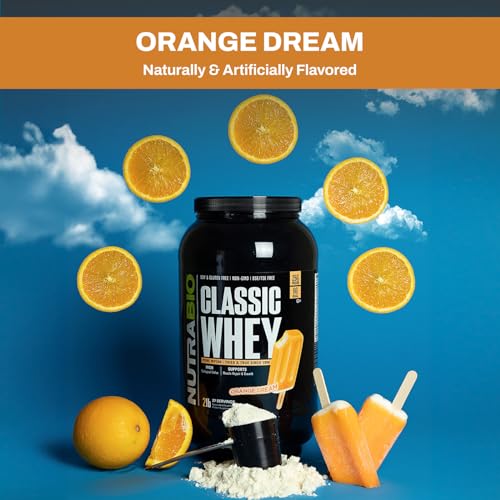 NutraBio Classic Whey Protein Powder- 25G of Protein Per Scoop - Full-Spectrum Amino NutraBioBuy Supplements Australia