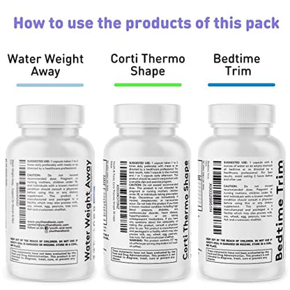 Youth & Tonic Shred Sculpt Lean 3 x Diet Pills w Water Weight Away & Cortithermo Shape Youth & TonicBuy Supplements Australia