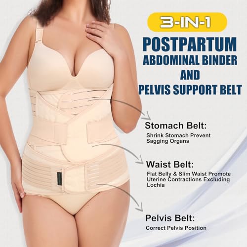 ChongErfei 3 in 1 Postpartum Support - Recovery Belly/waist/pelvis Belt Shapewear Slimming ChongErfeiBuy Supplements Australia