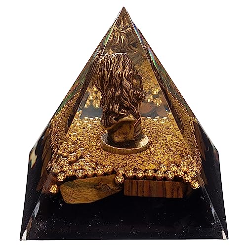 FENGSHUI-CAISHEN Mini Jesus Figurine in Healing Crystal Orgone Pyramid - Obsidian Tiger's Eye FENGSHUI-CAISHENBuy Supplements Australia