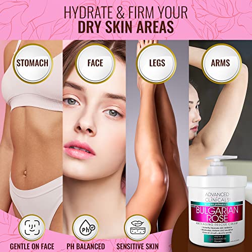Advanced Clinicals Bulgarian Rose Anti Aging Vitamin E Moisturizer Body Lotion & Face Advanced ClinicalsBuy Supplements Australia