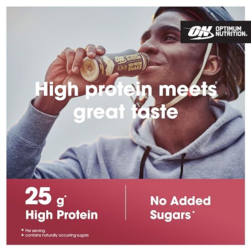 Optimum Nutrition High Protein Shake Bottles, Ready To Drink Healthy Snacks, No added Optimum NutritionBuy Supplements Australia