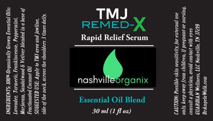 Dr. A's TMJ Remed-X Rapid Relief Serum | Deep Muscle & Jaw Tension Essential Oil Cream Doctor Angela EssentialBuy Supplements Australia