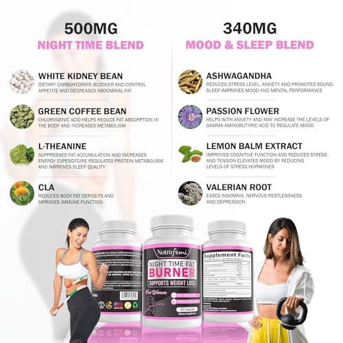 Nutrafemi Night time Fat Burner, Weight Loss Pills for Women – Thermogenic Fat Burner NutrafemiBuy Supplements Australia