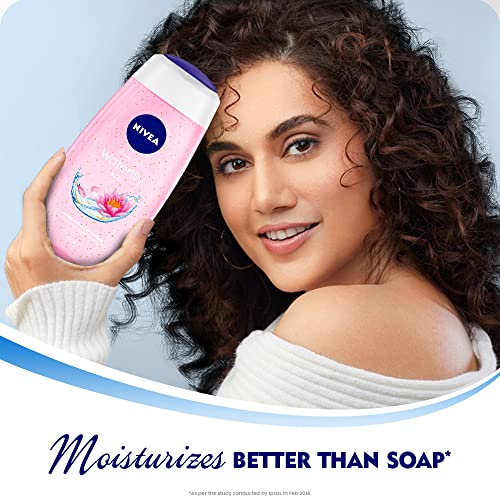Nivea Bath Shower Water Lily Oil, 250 ML, Moisturizing Skin Cleanser with Oil Pearls and Water Lily Fragrance NIVEABuy Supplements Australia