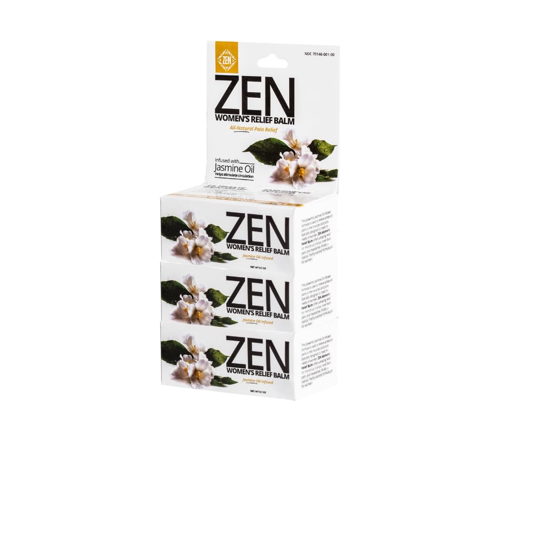 ZEN Women’s Relief Balm – Plant-Based Topical Balm Infused with Jasmine Oil – Cooling Botanical Blend – 0.7 oz – #TrustedByLegends ZENBuy Supplements Australia
