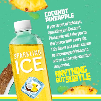 Sparkling Ice, Coconut Pineapple Sparkling Water, Zero Sugar Flavored Water, with Vitamin Sparkling ICEBuy Supplements Australia