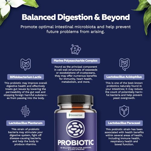 Colon Health Probiotic and Prebiotic Capsules - Gut Health Prebiotics and Probiotics Bio SenseBuy Supplements Australia