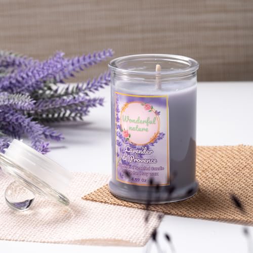 Wonderfulnature Lavender de Provence Pure Essential Oil Scented Candle, Aromatherapy WONDERFUL NATUREBuy Supplements Australia