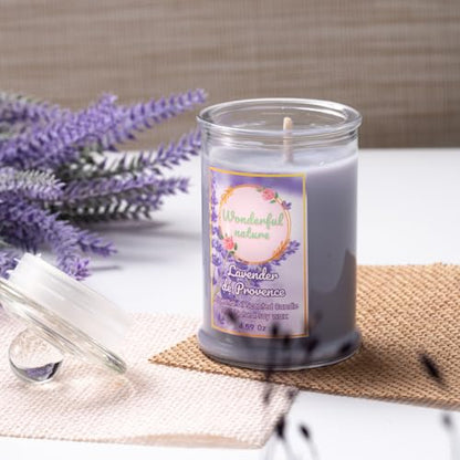 Wonderfulnature Lavender de Provence Pure Essential Oil Scented Candle, Aromatherapy WONDERFUL NATUREBuy Supplements Australia